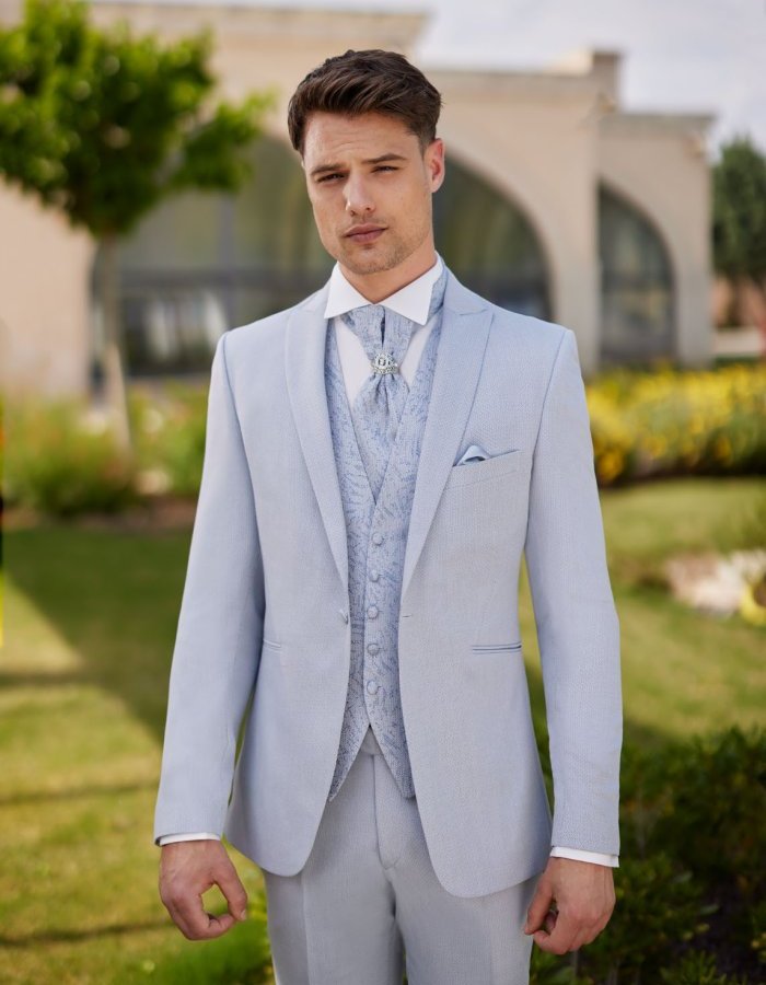 Robe mariage Boston bleu