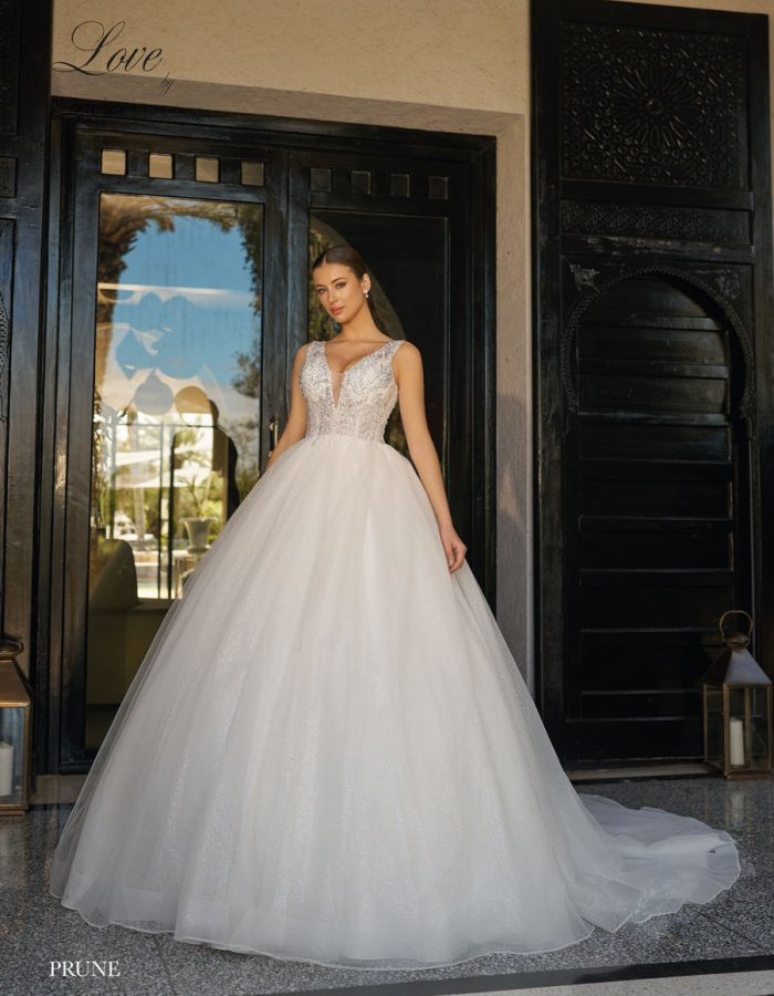Robe mariage Prune